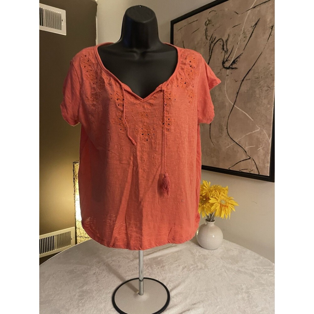 Architect Coral Color Women’s T-shirt. Size XL